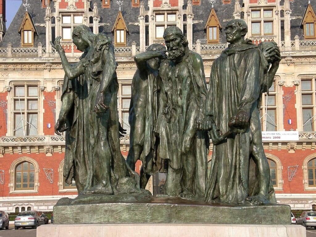 The Rodin statue at Calais