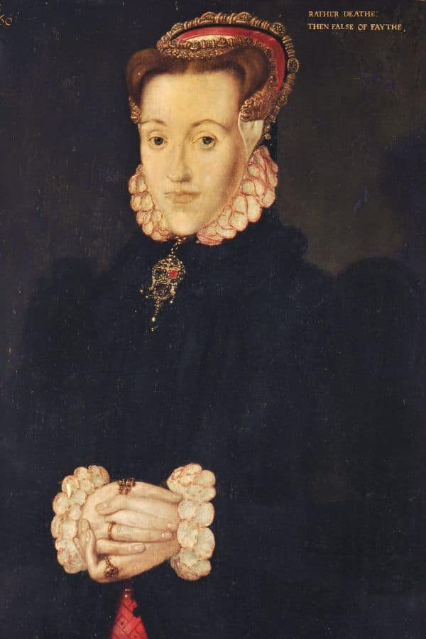 A formal portrait of Anne Askew.