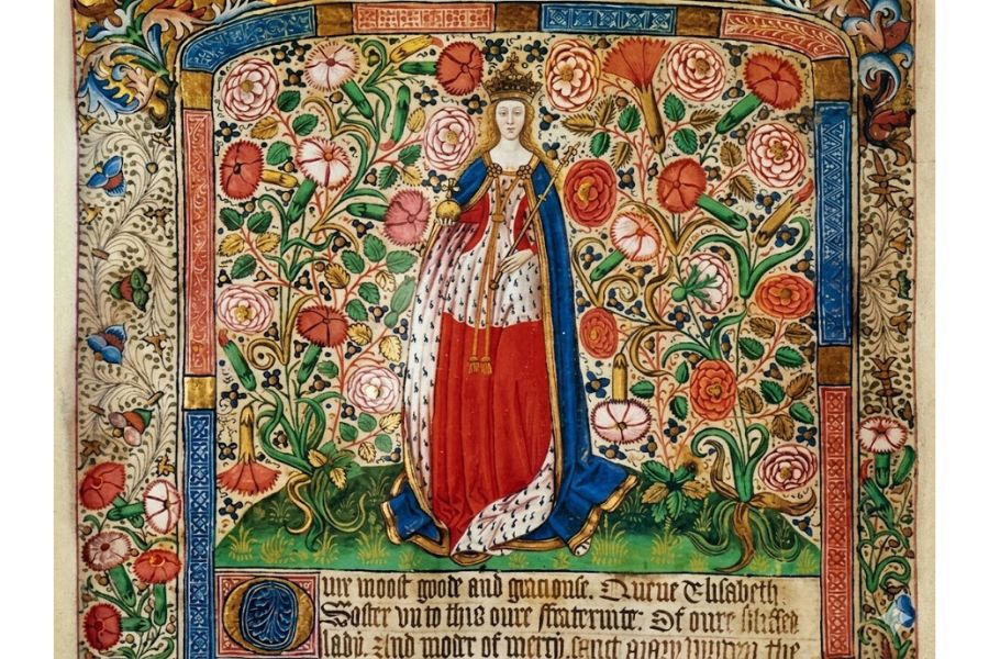 A tapestry of Elizabeth Woodville, Queen of England
