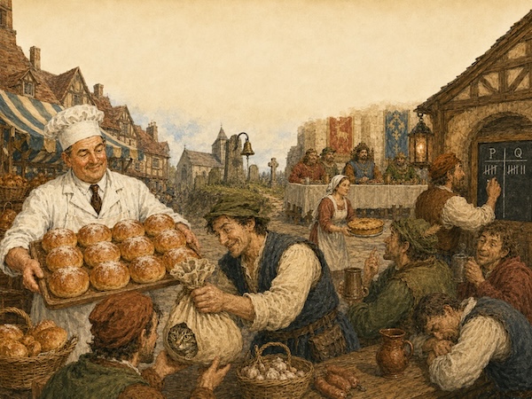 A ladybird book image representing old medieval sayings